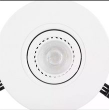 Load image into Gallery viewer, NEW O/B Lithonia Lighting 4 in. Matte White Recessed Gimbal Lamped LED Lighting Kit E1