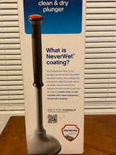 Load image into Gallery viewer, New Rubbermaid Reveal Clean &amp; Dry Plunger 2 Pack W/ NeverWet Coating