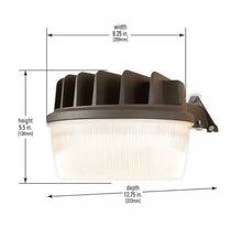 Load image into Gallery viewer, New OB Halo Outdoor Security Area Light Integrated LED Replaceable Photo Control Bronze