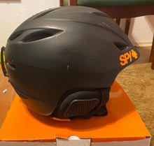 Load image into Gallery viewer, Pre-owned Spy Sender Snow Helmet with MIPS Brain Protection Matte Black Size SMALL comes with the box