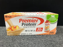 Load image into Gallery viewer, Premier Protein Shake, Peaches &amp; Cream (11 fl. oz., 18 pk.)