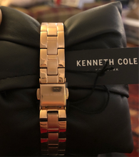 Load image into Gallery viewer, New Kenneth Cole KC15173008 Women’s Gold Band MOP Dial
