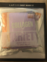 Load image into Gallery viewer, Lapcos Sheet Mask Set Collagen Beauty Renewal 10 Sheet Masks Variety Pack