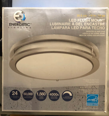 Brand new Energetic 14-inch Double Ring LED Flush Mount Ceiling Light, 24w Dimmable