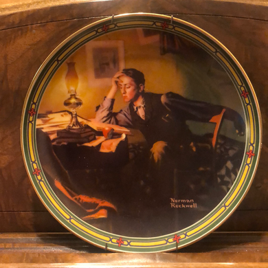 A Young Mans Dream Norman Rockwell 1986 Knowles Limited Edition Plate