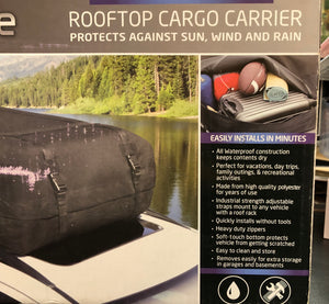 New Samsonite Car Rooftop Cargo Carrier 100% Waterproof 15 Cubic Ft Easily Installs