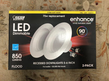 Load image into Gallery viewer, Feit, LED 2 Pack Retrofit  5-6 inch Soft white 2700K (9.4w)75w replacement