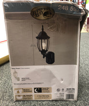 Load image into Gallery viewer, New damaged box Hampton Bay Motion Sensing exterior wall lantern Black Power Coated