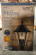 Load image into Gallery viewer, Brand new LUTEC Post Lighting Solar Powered Outdoor Clear Glass Cast Aluminum Black 3-Bulb