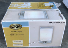 Load image into Gallery viewer, New 1-Light Brushed Nickel Sconce with White Frosted Glass Shade