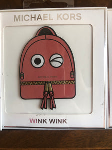 MICHAEL KORS "Wink Wink" Leather Sticker, New in Package