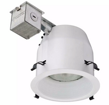 Load image into Gallery viewer, Lithonia Lighting 5 in Remodel Recessed Kit Matte White Baffle Ceiling Light