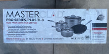 Load image into Gallery viewer, New MasterClad Pro Series Plus Ti-3 Nonstick Stainless Steel 7 piece