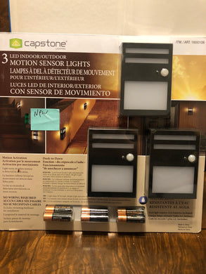 New Capstone 6 Wireless Motion Sensor Light Indoor/Outdoor Security Stair/Walkway 2 pack 3x2=6 lights