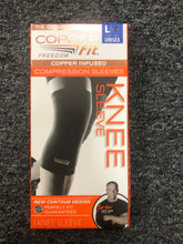 Load image into Gallery viewer, Copper Fit Recovery Infused Compression Knee Sleeve L 1-Pack