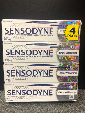 Sensodyne Toothpaste Max Strength Extra Whitening 4 pack 6.5oz each