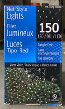 Load image into Gallery viewer, 150 LED Tangle Free Net-Style Lights 6’ x 4’ w/Warm White Constant Glow