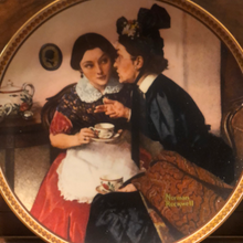 Load image into Gallery viewer, Norman Rockwell Limited Edition collectors plate "Gossiping in the Alcove