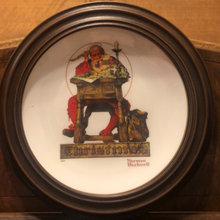 Load image into Gallery viewer, Norman Rockwell "Letter to Santa" 1980 Gorham Christmas Plate