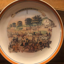 Load image into Gallery viewer, Currier &amp; Ives Collector&#39;s Plate&quot;Fast Trotters on Harlem Lane, New York