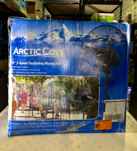 Load image into Gallery viewer, New damaged box Arctic cove 18 in 3 speed oscillating misting fan