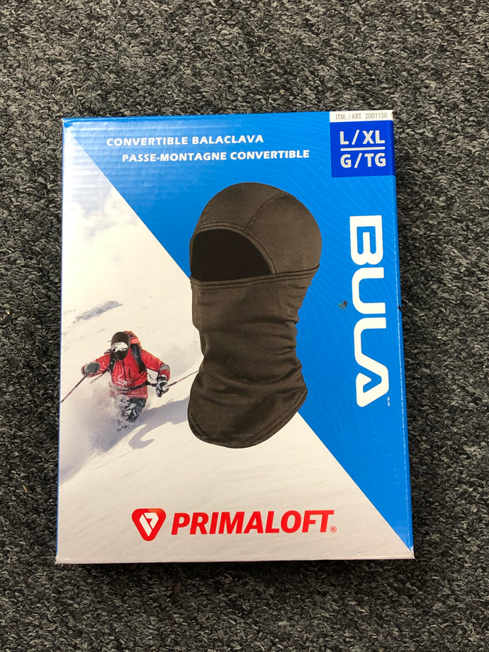 L/XL Balaclava Convertible Bula 4 in 1 Breathable Packable Warmth Superior softness