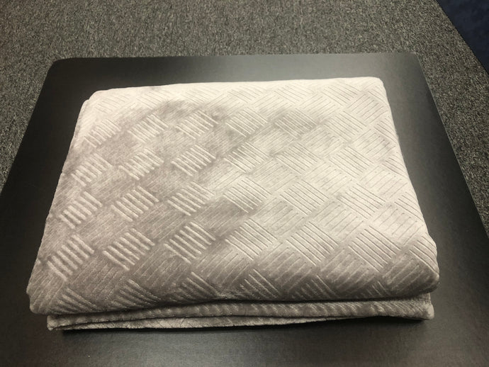 Monte And Jardin Luxury Velvet Throw 60x80in Grey