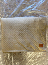 Load image into Gallery viewer, OB Pendleton Weighted Blanket 48x72 Therapeutic 400TC Cotton Fabric 15 lb Beige