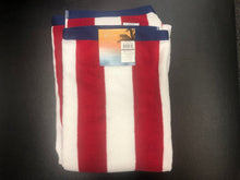 Load image into Gallery viewer, Red white stripes Charisma resort towel