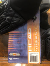 Load image into Gallery viewer, New HEAD Women's Hybrid Gloves Black size Large  Touchscreen Compatible