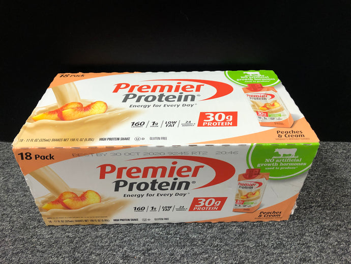 Premier Protein Shake, Peaches & Cream (11 fl. oz., 18 pk.)