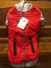 Load image into Gallery viewer, New brand Hotel Doggy Adventure Wear 3M Parka Coat - Fiery Red/Grey Mix XXL