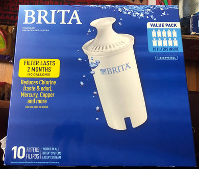 Brand new Brita Pitcher Replacement Filters - 10 Pack