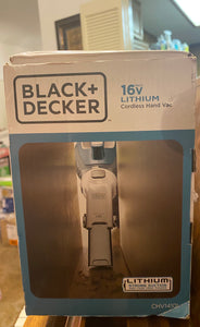 New Black Decker 16 Volt Lithium Cordless Dustbuster Hand Vacuum used