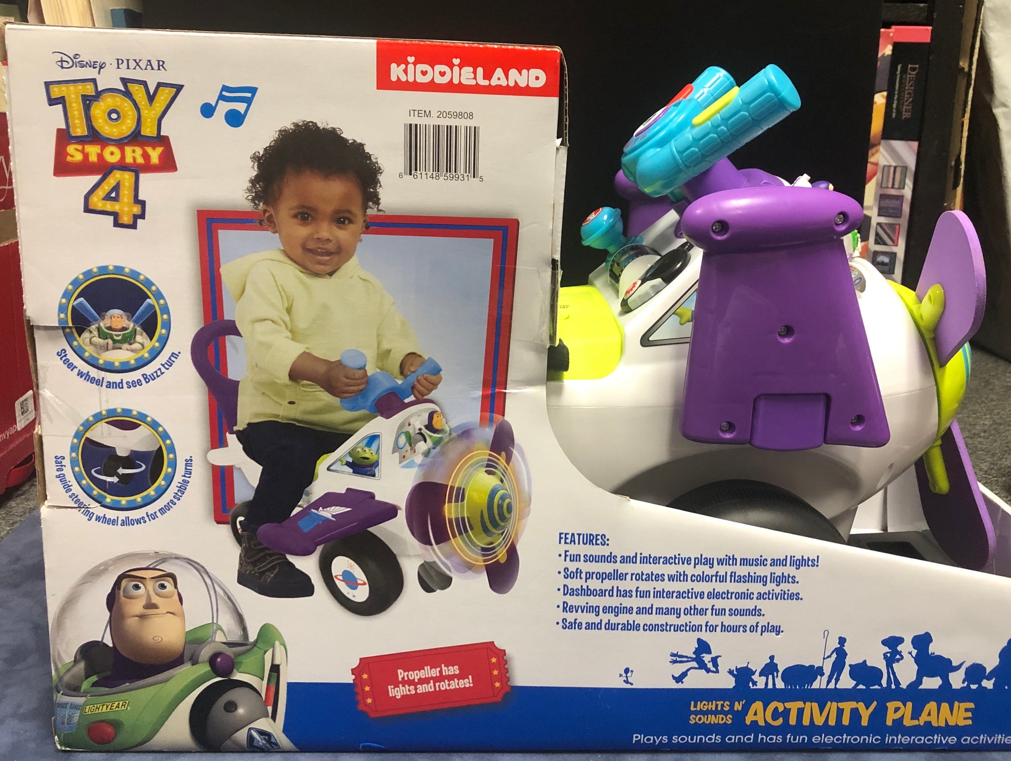 Kiddieland Disney Toy Story 4 Buzz Lightyear Ride-on Activity