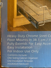 Load image into Gallery viewer, NEW O/B Professional Cabinet Solutions 14&quot; Chrome Sliding Kitchen Cabinet Organizer