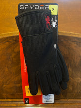 Load image into Gallery viewer, Spyder Core Conduct Glove Men's SMALL Black Lightweight Sweater Gloves