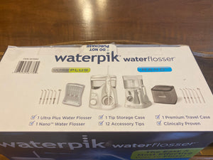 New O B Waterpik Ultra Plus Water Flosser, Nano Flosser Combo Pack