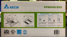 Load image into Gallery viewer, New Delta Breez Ventilation Fan With Humidity Sensor/LED Light White