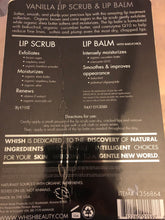 Load image into Gallery viewer, Whish Set Vanilla Lip Scrub AND Lip Balm Natural