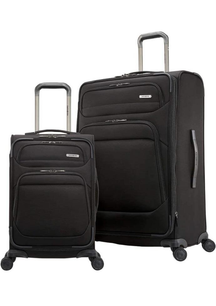 New O/B Samsonite Epsilon NXT 2-piece Softside Set (Black)