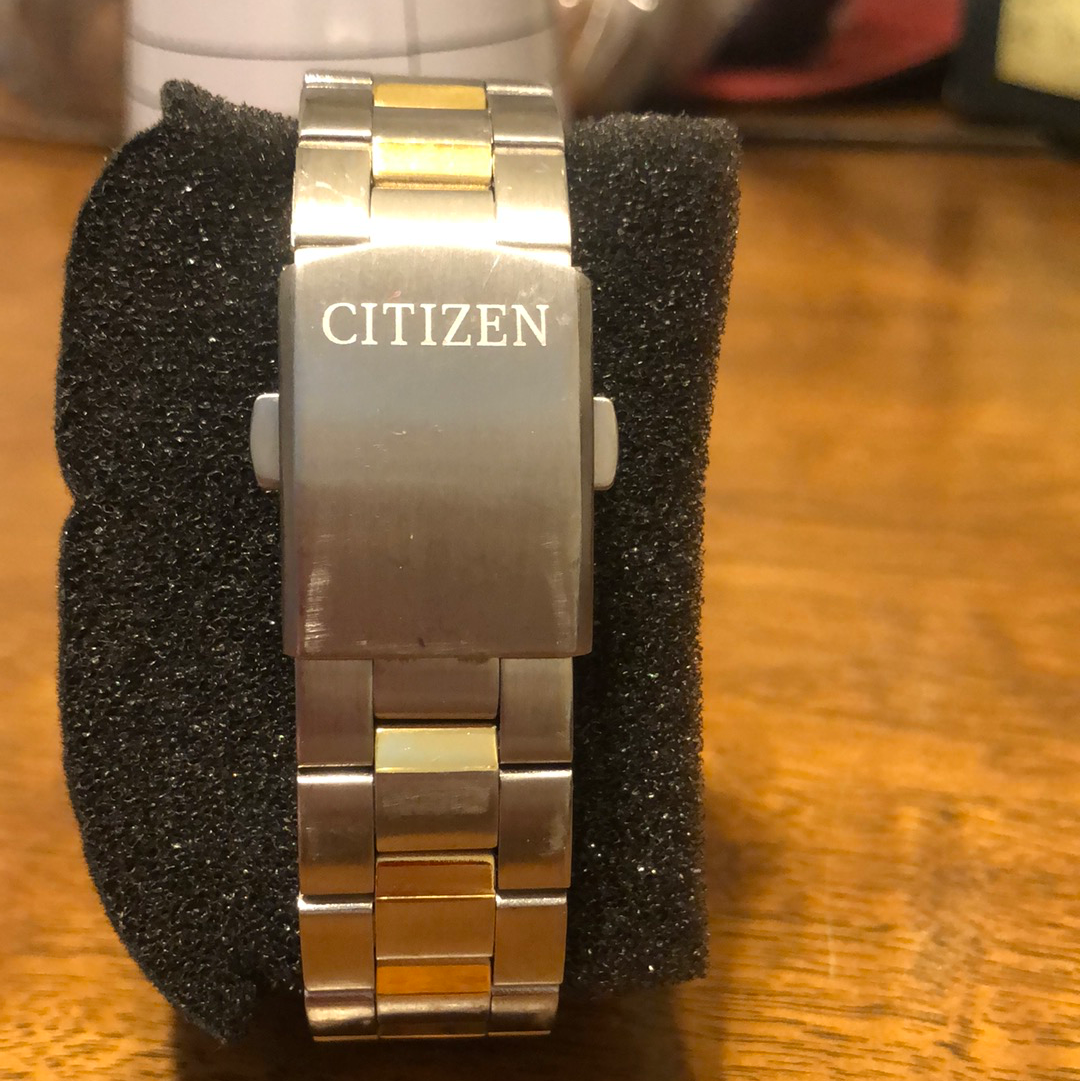 Citizen Men's Watch BF0584-56E Quartz Black Dial Day Date 2Tone