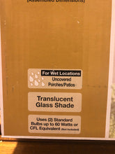 Load image into Gallery viewer, Brand new Hampton Bay 280-706 Glossy White 2-Light Outdoor Flush Mount