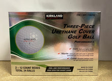 Load image into Gallery viewer, New Kirkland Signature Three-Piece Urethane Cover Golf Ball 24 count