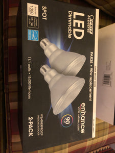 Feit Electric PAR38 LED Dimmable Spot 3000K Bright White Light 2 Pack
