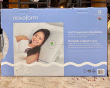 Load image into Gallery viewer, Novaform Overnight Recovery Gel Memory Foam Pillow Queen 18&quot;x28&quot; Cooling Cellian