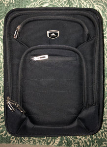 Pre-owned  High Sierra Underseat Carry On Under Seat Rolling Luggage Black 16” x 12”