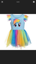 Load image into Gallery viewer, My Little Pony Rainbow Dash Colorful Tutu Dress for Girls One Size up to Size 4to6