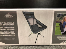 Load image into Gallery viewer, NEW Cascade Mountain Tech Ultra Light Packable High-Back Camping Outdoor Chair