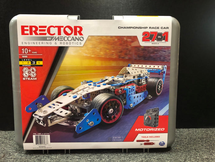 ERECTOR by MECCANO CHAMPIONSHIP RACE CAR 27 In 1 Kit